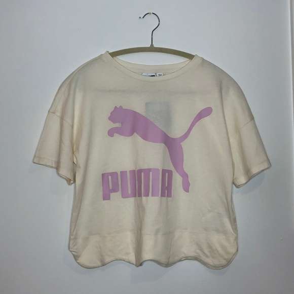 NWT Puma Scalloped Hem Tshirt XS Fits Small - Picture 1 of 5